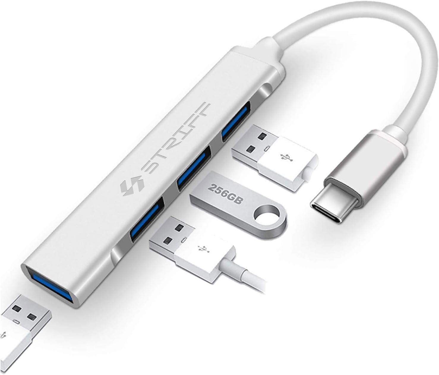STRIFF 4-in-1 USB Hub Type-C Multiport Adapter