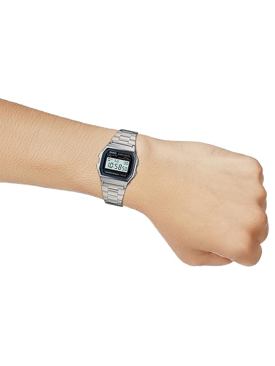 Casio Vintage Digital Grey Watch A158WA-1Q