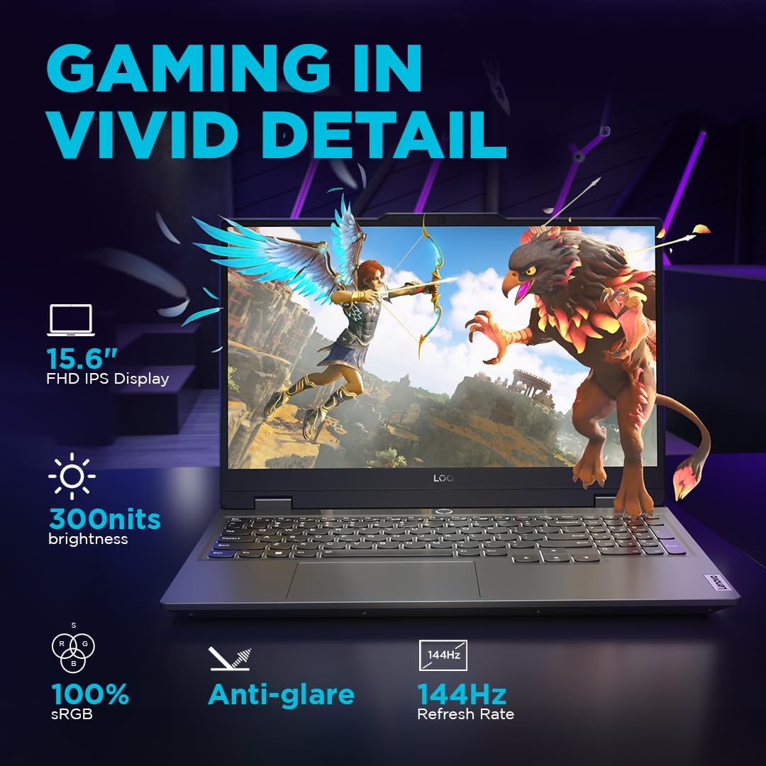 Lenovo LOQ i5-13450HX RTX 3050 6GB with 144Hz Display 15IRX9 83DV018MIN Gaming Laptop